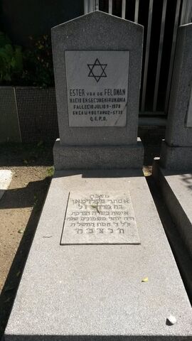 Lápida de Esther Feldman