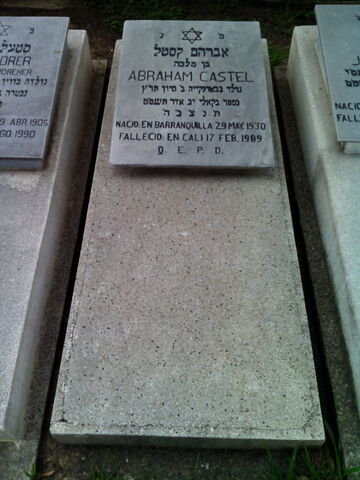 Lápida de Abraham Castel
