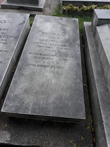 Lápida de Abraham Feldman