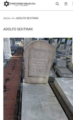 Lápida de Adolfo Sehtman