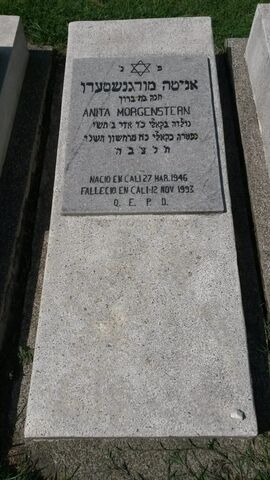 Lápida de Anita Morgenstern