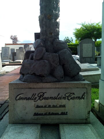 Lápida de Annette Brunstein Cambi