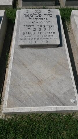 Lápida de Baruj Pellman