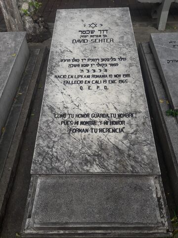Lápida de David Sehter