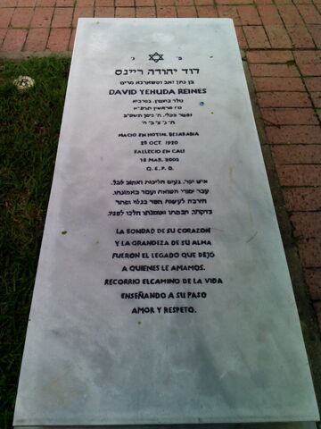 Lápida de David Yehuda Reiness