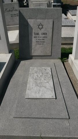 Lápida de Elias Cohen