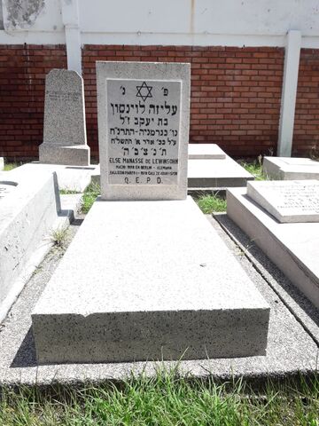 Lápida de Else Manasse de Lewinsohn