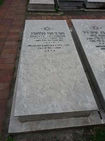 Lápida de Ernesto Feldsberg