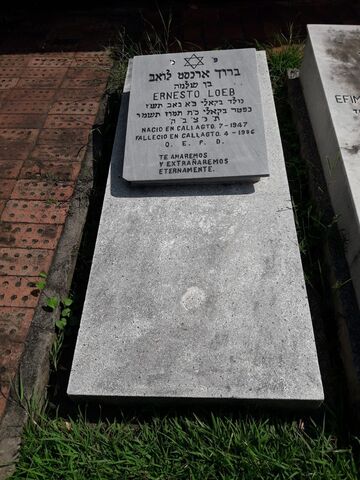 Lápida de Ernesto Loeb