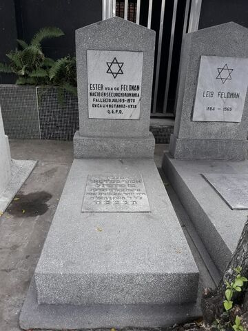 Lápida de Esther de Feldman