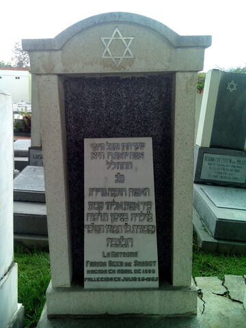Lápida de Farida Beer de Shabot