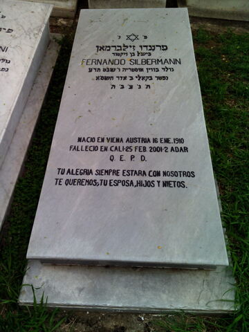 Lápida de Fernando Silbermann