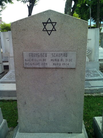 Lápida de Francisco (Efrain) Shapiro