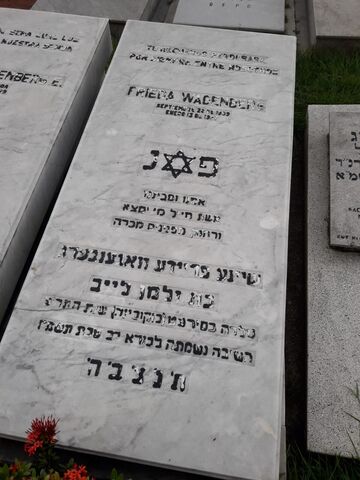 Lápida de Frieda Wagenberg