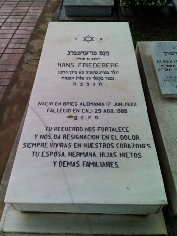 Lápida de Hans Friedeberg
