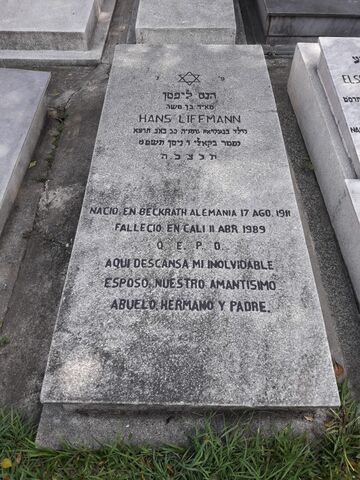 Lápida de Hans Liffmann