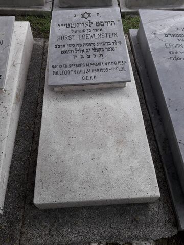 Lápida de Horst Loewenstein