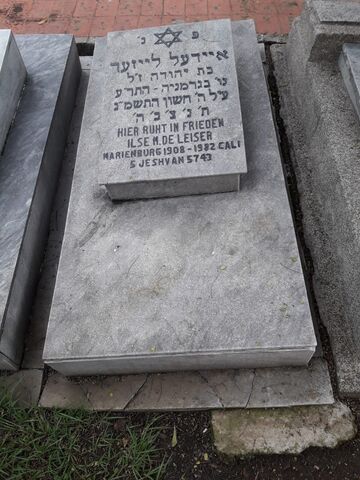 Lápida de Ilse M de Leiser