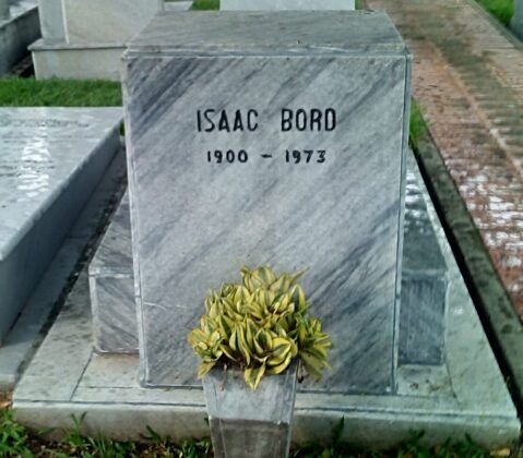 Lápida de Isaac Bord