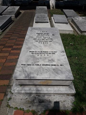 Lápida de Isaac Malca