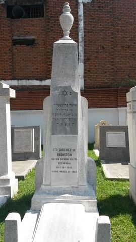 Lápida de Ita Shreiber de Bronstein