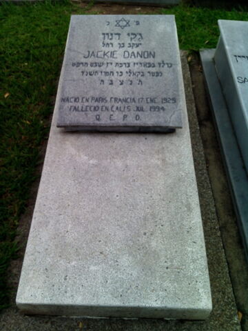 Lápida de Jackie Danon