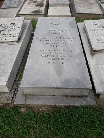 Lápida de Jacobo Bronstein Vaisman
