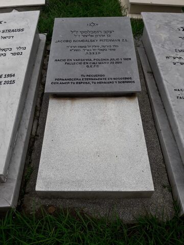 Lápida de Jacobo Rombalsky Rizenman