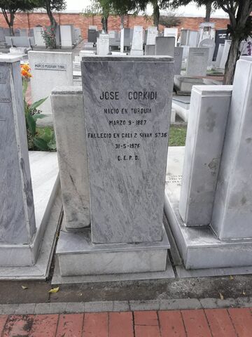 Lápida de Jose Corkidi