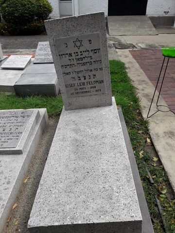 Lápida de Jose F Leib Feldman