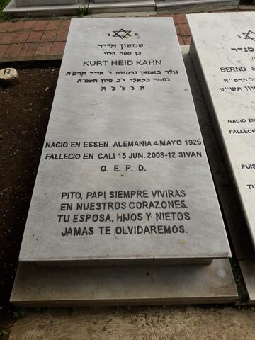 Lápida de Kurt Heid