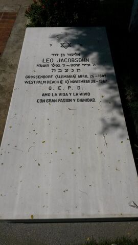 Lápida de Leo Jacobsohn