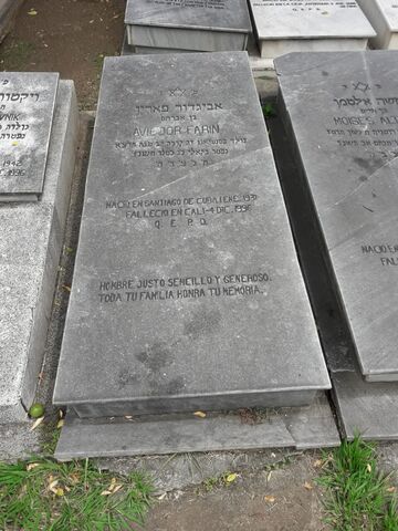 Lápida de Leon Avigdor Farin
