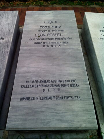 Lápida de Leon Pessel