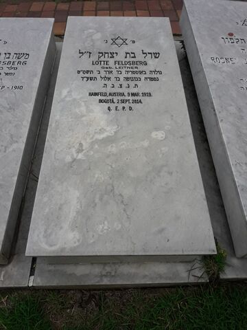 Lápida de Lotte Leitner de Feldsberg