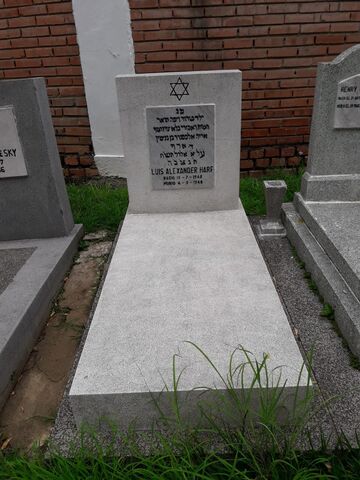 Lápida de Luis Alexander (bebe) Harf