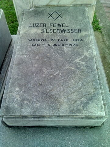 Lápida de Luzer Feiwel Silberwasser