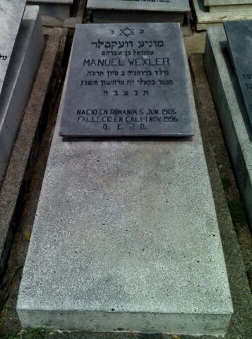 Lápida de Manuel Wexler