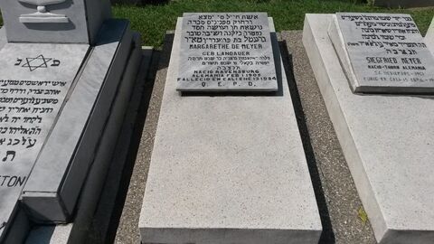 Lápida de Margarethe Landauer de Meyer