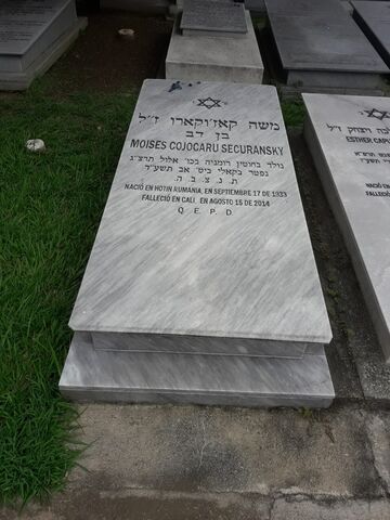 Lápida de Moises Cojocaru