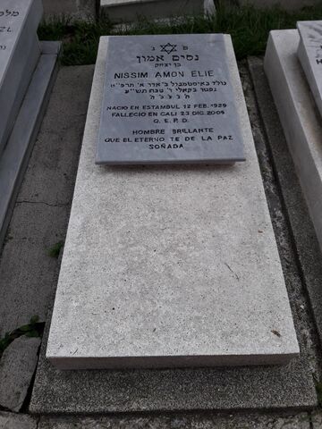Lápida de Nissim Amon Elie