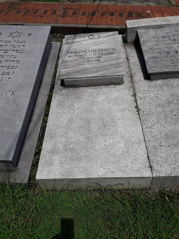 Lápida de Pablo Meyer Zander