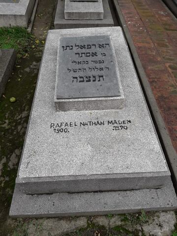 Lápida de Rafael Nathan Madem