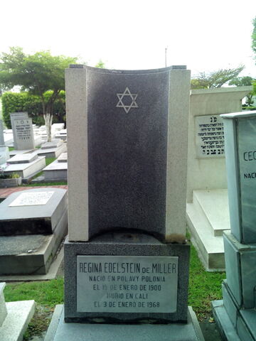 Lápida de Regina Edelstein de Miller