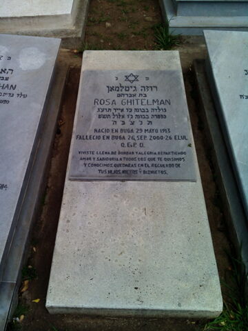 Lápida de Rosa Ghitelman
