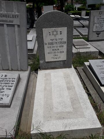 Lápida de Rudolf Meyersohn