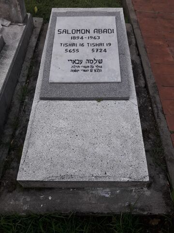 Lápida de Salomon Abadi