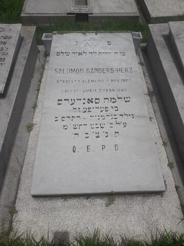 Lápida de Salomon Sanders Herz