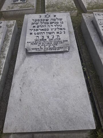 Lápida de Salomon Shejter
