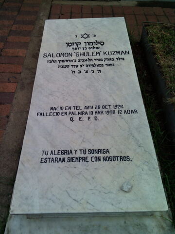 Lápida de Salomon (Shulem) Kuzman